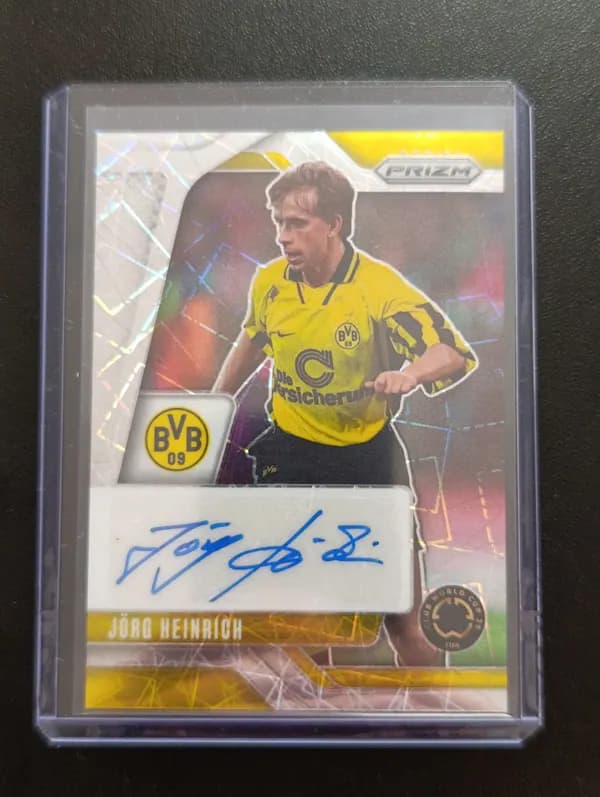 Panini Prizm jorg Heinrich autograph card