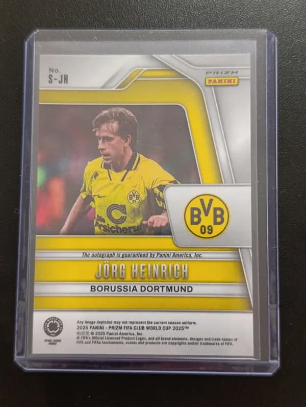 Panini Prizm jorg Heinrich autograph card image 2