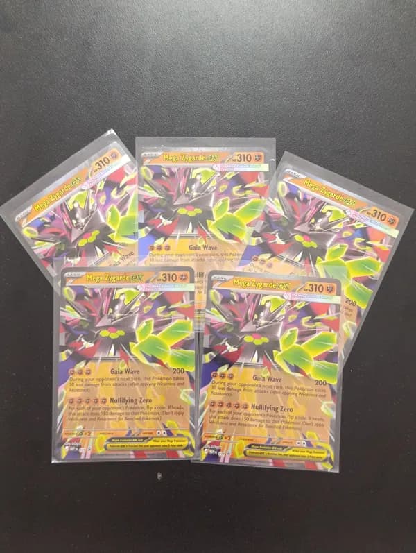 Set of 5 Mega Zygarde Promo cards