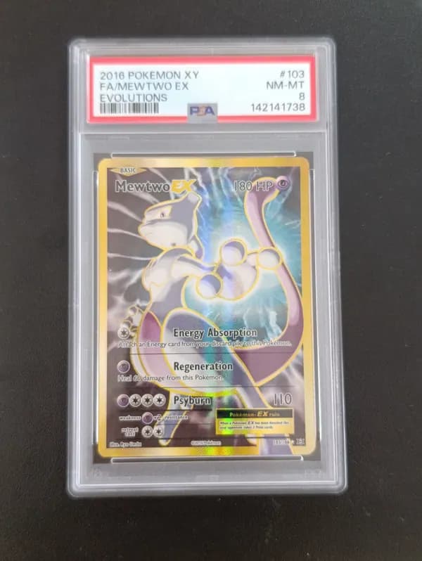 PSA 8 Mewtwo EX XY evolutions