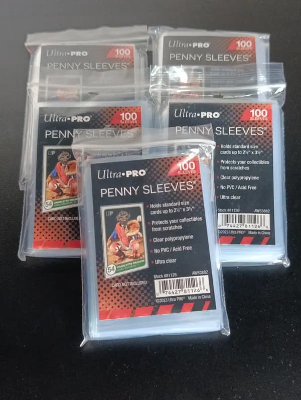 5 x 100pcs Ultra Pro Penny Sleeves