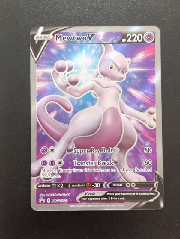 Mewtwo V Promo card from Sword Shield