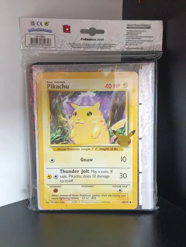 First Partner 25th Celebration Binder sealed with Promo Pikachu