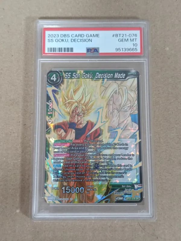 SS son Goku Decision BT22-076 PSA10