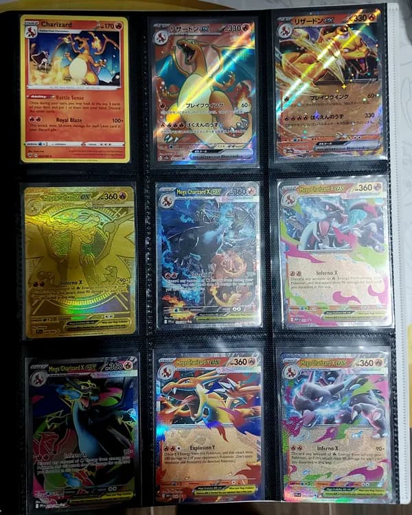 🔥A binder page full of zards🔥
