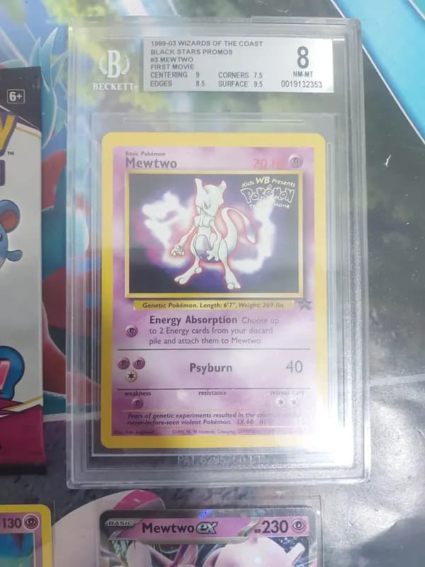 💥🔥 4 hours auction: Graded Stamped 1st movie Mewtwo bundle image 2