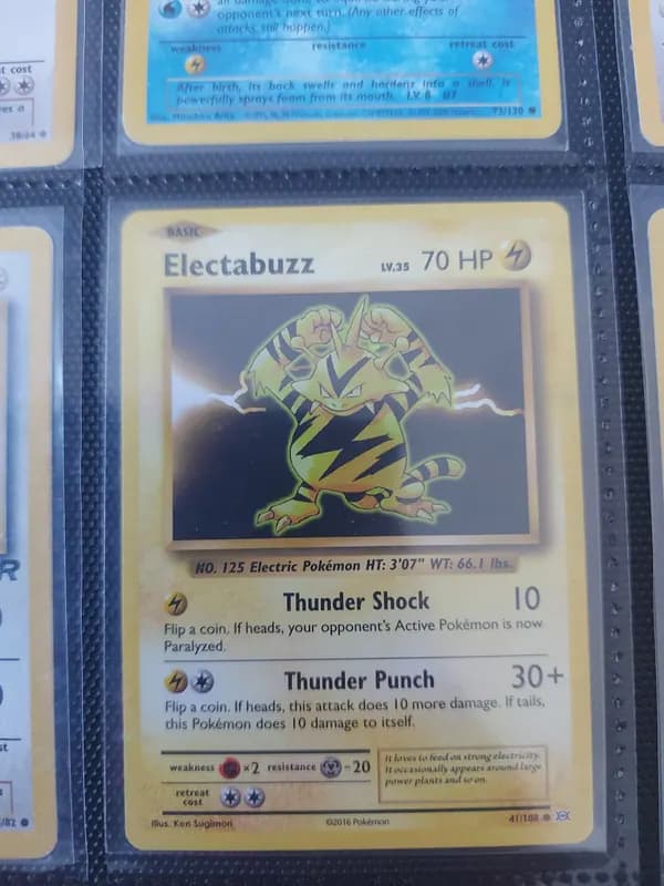 🔥 2 binder pages full of Vintage Pokemon image 6