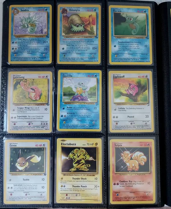 🔥 2 binder pages full of Vintage Pokemon image 9